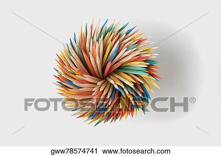 Close-up of colored pencils View Large Photo Image Stock Image - Close-up of colored pencils. Fotosearch