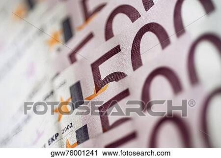 Close-up of five hundred Euro banknotes View Large Photo Image Stock Image - Close-up of five hundred Euro banknotes. Fotosearch