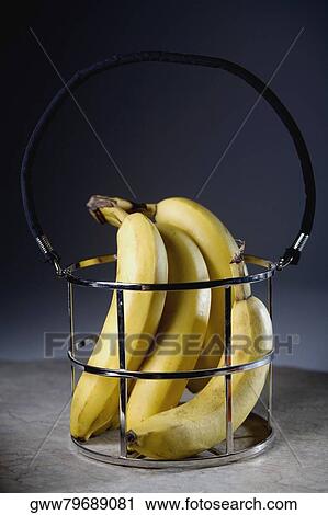 Close-up of four bananas in a basket View Large Photo Image Stock Image - Close-up of four bananas in a basket. Fotosearch