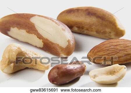 Stock Image - Close-up of nuts. Fotosearch