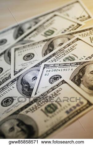 Close-up of one hundred dollar bills View Large Photo Image Stock Image - Close-up of one hundred dollar bills. Fotosearch