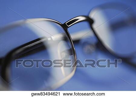 Stock Image - Close-up of pair of eyeglasses. Fotosearch