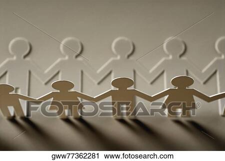 High angle view of paper chain dolls View Large Photo Image Stock Image - High angle view of paper chain dolls. Fotosearch