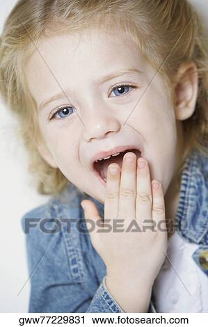 Portrait of a girl shouting View Large Photo Image Stock Image - Portrait of a girl shouting. Fotosearch