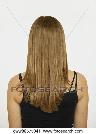 Rear view of a woman View Large Photo Image Stock Image - Rear view of a woman. Fotosearch