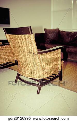 Armchair in a living room View Large Photo Image Stock Photography - Armchair in a living room. Fotosearch