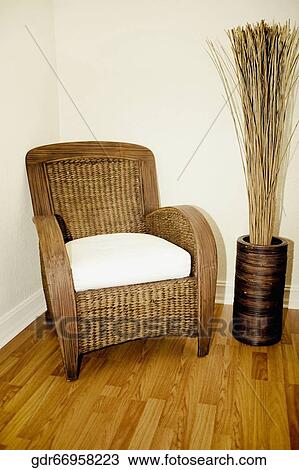 Armchair with a decorative urn View Large Photo Image Stock Image - Armchair with a decorative urn. Fotosearch