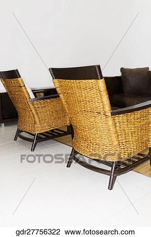 Armchairs in a living room View Large Photo Image Stock Image - Armchairs in a living room. Fotosearch
