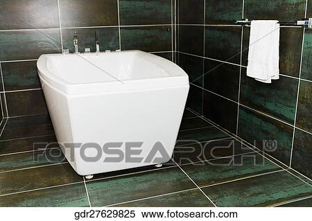 Bathtub in the bathroom View Large Photo Image Stock Photography - Bathtub in the bathroom. Fotosearch