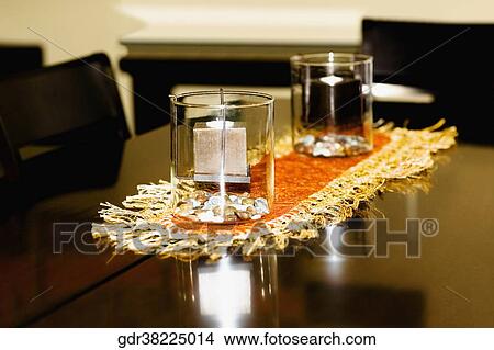 Candles in glassware View Large Photo Image Picture - Candles in glassware. Fotosearch