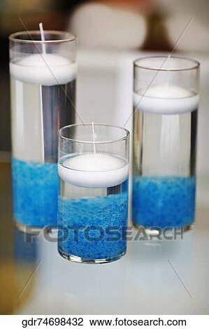 Candles in glassware View Large Photo Image Stock Image - Candles in glassware. Fotosearch
