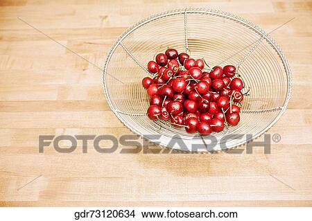 Cherries in a bowl View Large Photo Image Picture - Cherries in a bowl. Fotosearch