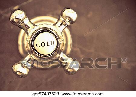 Close-up of a cold water shower knob View Large Photo Image Stock Image - Close-up of a cold water shower knob. Fotosearch