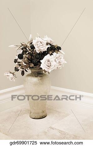 Stock Photography - Close-up of a flower vase. Fotosearch