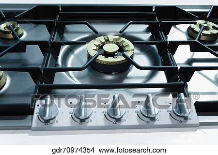 Close-up of a gas stove burner View Large Photo Image Picture - Close-up of a gas stove burner. Fotosearch
