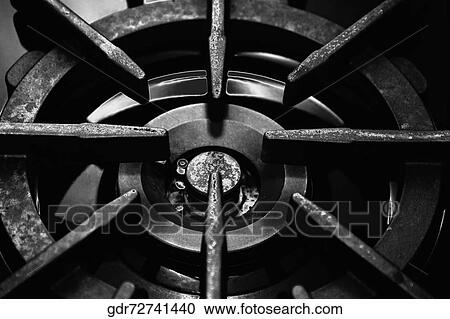 Close-up of a gas stove burner View Large Photo Image Stock Image - Close-up of a gas stove burner. Fotosearch