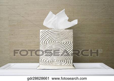 Close-up of a tissue paper in a box View Large Photo Image Stock Image - Close-up of a tissue paper in a box. Fotosearch