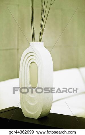 Stock Photo - Close-up of a vase on a table. Fotosearch