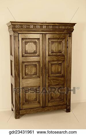 Stock Image - Close-up of a wardrobe. Fotosearch