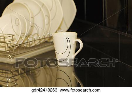 Close-up of crockery in the kitchen View Large Photo Image Stock Image - Close-up of crockery in the kitchen. Fotosearch