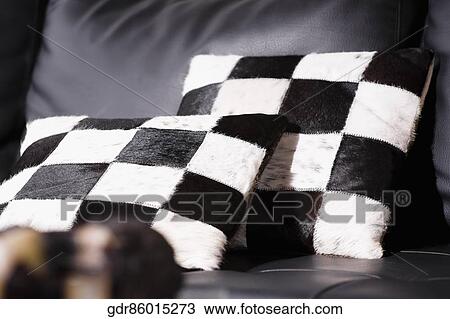 Close-up of cushions on a couch View Large Photo Image Stock Image - Close-up of cushions on a couch. Fotosearch
