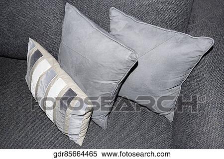 Close-up of cushions on a couch View Large Photo Image Stock Photography - Close-up of cushions on a couch. Fotosearch