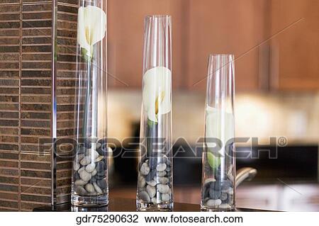 Close-up of three vases View Large Photo Image Stock Image - Close-up of three vases. Fotosearch