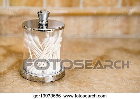 Cotton swabs in the bathroom View Large Photo Image Stock Photograph - Cotton swabs in the bathroom. Fotosearch