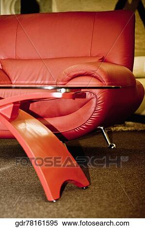 Stock Photography - Couch and a table in a living room. Fotosearch