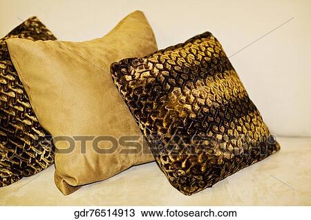 Cushions on a couch View Large Photo Image Stock Image - Cushions on a couch. Fotosearch