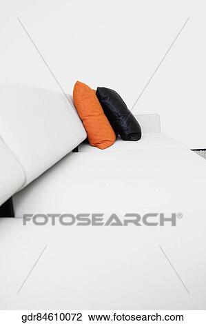 Cushions on a couch View Large Photo Image Stock Image - Cushions on a couch. Fotosearch