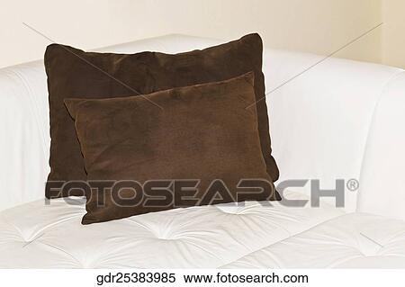 Cushions on a couch View Large Photo Image Stock Photography - Cushions on a couch. Fotosearch