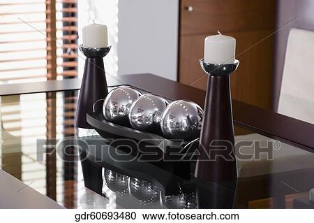 Decorative balls on a table View Large Photo Image Stock Image - Decorative balls on a table. Fotosearch