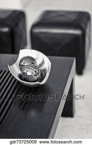 Decorative balls on a table View Large Photo Image Stock Photo - Decorative balls on a table. Fotosearch