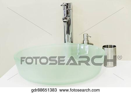 Faucet on a wash bowl View Large Photo Image Stock Image - Faucet on a wash bowl. Fotosearch