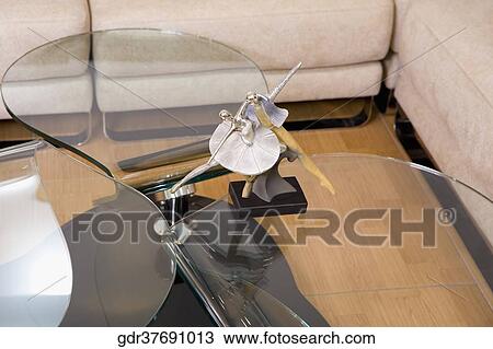 Stock Image - Figurine of a dancing couple on a table. Fotosearch