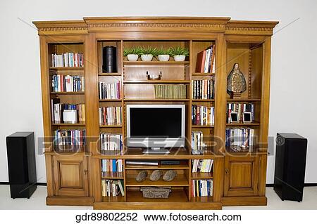 Flat screen television system with speakers View Large Photo Image Stock Image - Flat screen television system with speakers. Fotosearch