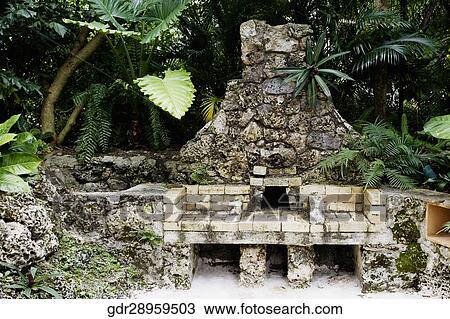 Fountain in the front yard of a house View Large Photo Image Stock Image - Fountain in the front yard of a house. Fotosearch