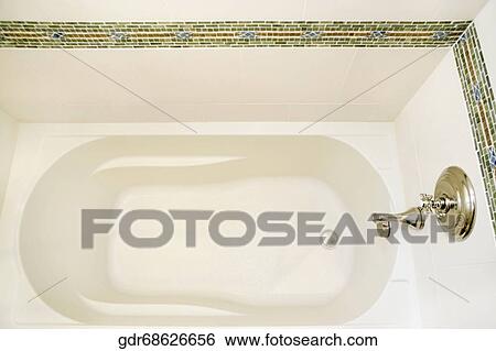 High angle view of a bathtub View Large Photo Image Stock Photograph - High angle view of a bathtub. Fotosearch