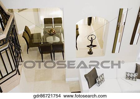 High angle view of a living room View Large Photo Image Picture - High angle view of a living room. Fotosearch