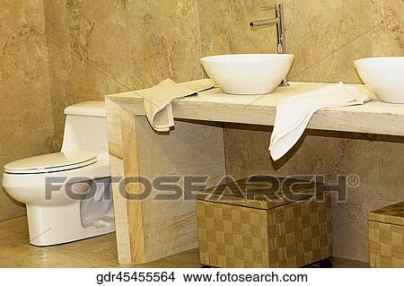 Interiors of a bathroom View Large Photo Image Picture - Interiors of a bathroom. Fotosearch