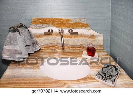 Picture - Interiors of a bathroom. Fotosearch