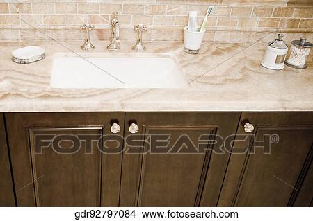 Interiors of a bathroom View Large Photo Image Picture - Interiors of a bathroom. Fotosearch