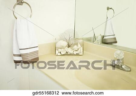 Stock Image - Interiors of a bathroom. Fotosearch