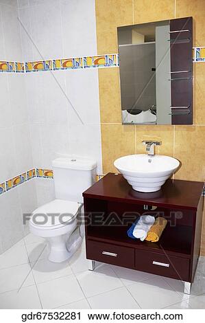 Interiors of a bathroom View Large Photo Image Stock Image - Interiors of a bathroom. Fotosearch