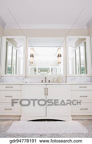 Stock Image - Interiors of a bathroom. Fotosearch