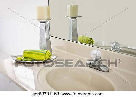 Interiors of a bathroom View Large Photo Image Stock Photo - Interiors of a bathroom. Fotosearch