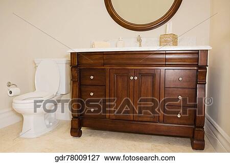 Stock Photo - Interiors of a bathroom. Fotosearch