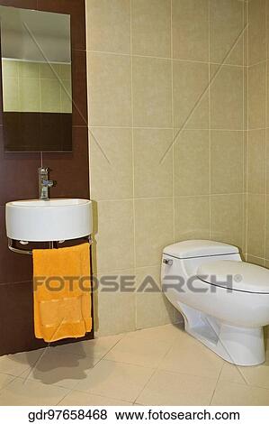 Interiors of a bathroom View Large Photo Image Stock Photo - Interiors of a bathroom. Fotosearch