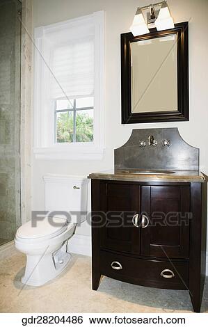 Stock Photograph - Interiors of a bathroom. Fotosearch